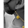 thumbnail image 2 of Resin Large 3-D Happy Face Goldtone Face Mask Necklace, 2 of 2