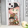 thumbnail image 3 of Funda de teléfono Kawaii Anime SPY×FAMILY Anya Forger para IPhone 14 15 11 12 13 Pro Max Mini XS XR SE2 8 7 Plus Fundas suaves transparentes, 3 of 5