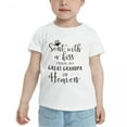 thumbnail image 2 of Sent with A Kiss from My Great Grandpa in Heaven Cute Toddler Tshirts for Boys Girls (White, Youth M), 2 of 5