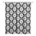 thumbnail image 2 of Creative Products Black Mod Flowers 71x74 Shower Curtain, 2 of 2