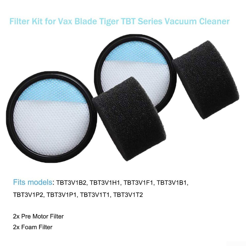 Premium Pre Motor & Foam Filter Kit For Vax 32V Blade Tiger 24V Cordless Vacuums 