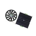 thumbnail image 1 of 100W Solar Panel 10 inch extractor solar panel powered Ventilator Fan For Greenhouse Pet Chicken House, 1 of 9
