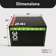 thumbnail image 3 of BalanceFrom Foam Plyometric Jump Box with 20”, 24”, and 30” Heights, 60 lbs, Multicolored, 3 of 11