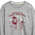 thumbnail image 3 of Disney Winnie The Pooh - Pooh & Piglet Wishing for a Merry Christmas - Toddler & Youth Long Sleeve Graphic T-Shirt, 3 of 5