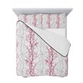 thumbnail image 7 of Red Grey Branch Twin XL Size Down Alternative Comforter, Lightweight Comforter Quilt Bedding Set with Pillow Shams Spring Summer Pastoral Botanical All Seasons Bed Comforter Duvet Insert 68"x98", 7 of 7
