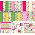thumbnail image 2 of Inkdotpot Floral Theme Collection Double,Sided Scrapbook Paper Kit Cardstock 12"x12" Card Making Paper Pack Of With Sticker Sheet - 16 Pages - Multicolor, 2 of 4