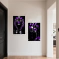 thumbnail image 3 of ZHONGYUTONG 2 Piece African American Wall Art Black Woman Pictures Red Girl Bedroom Wall Decor Afro Women Canvas Prints Female Home Room Decor Framed (11.00" x 14.00" x 2PCS), 3 of 4