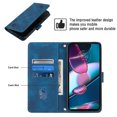 thumbnail image 3 of Compatible with Motorola Moto Edge 30 Pro Classic Embossed PU Leather Case with Card Holder Shockproof Cover, 3 of 5