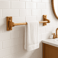 thumbnail image 6 of Design House Dalton Wall Mount Bath Hardware Accessory Set, Honey Oak, 4-Piece, 6 of 10