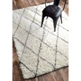 thumbnail image 4 of nuLOOM Nida Plush Shag Area Rug, 10' x 14', Ivory, 4 of 5