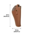 thumbnail image 2 of Allen Company Red Mesa Leather Revolver Holster, 5.5-7" Barrel Revolvers, Brown Leather, 2 of 9