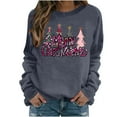 thumbnail image 2 of Ailaofu Women Christmas Sweatshirts Long Sleeve Graphic Tee Shirts Crew Neck Sweatshirt Holiday Tops, 2 of 3