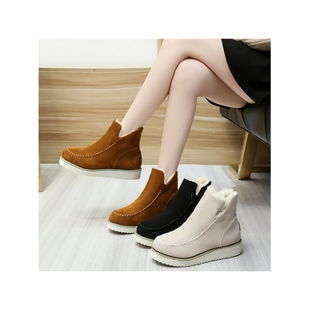 

Woobling Women Casual Chelsea Slip on Ankle Boots