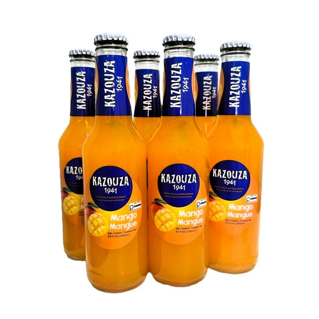 Kazouza Sparkling Mango Flavored Drink 6x275ml