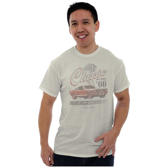 Shelby Classic GT 350 Muscle Car Men's Graphic T Shirt Tees Brisco Brands S