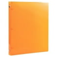 thumbnail image 4 of JAM Paper Plastic Binder, 11.5 x 10.25 x 1/2 in, Orange, 1 Pack, 4 of 5