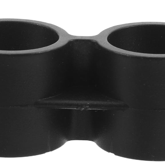 NICEXMAS 12Pcs Plastic Double Pipe Clamp Link Clips for Tubular Shelf Pole Connections