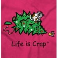 thumbnail image 2 of Life is Crap Christmas Tree Vs Cat Men's Graphic T Shirt Tees Brisco Brands M, 2 of 6