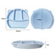 thumbnail image 5 of Plato de cena Placas de succión de silicona para bebés y niños pequeños Placa de succión para bebés con cuchara y tenedor de silicona Diseño dividido libre de BPA Apto para lavavajillas y microondas Meterk  Plato de cena, 5 of 7