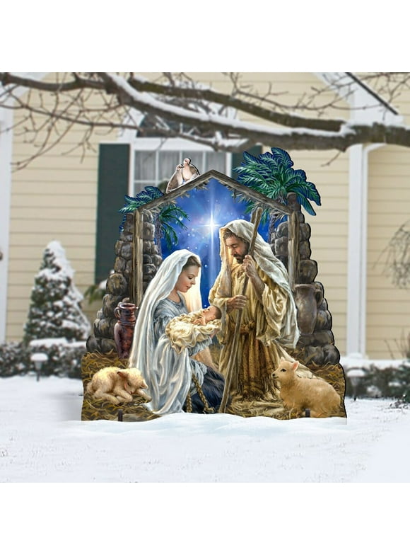 Outdoor Nativity Scene in Nativity Scenes