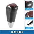 thumbnail image 3 of Perilla de Cambios Unique Bargains para Toyota Madera Grano Negro, 3 of 7