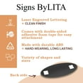 thumbnail image 7 of Signs ByLITA Oval Recycling bin Sign - Laser-Engraved Lettering | Durable ABS Plastic | Vibrant Colors | Powerful Foam Tape (Black /Gold) - Small, 7 of 7