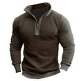 thumbnail image 2 of FDGIU Men's 2025 Quarter Zip Sweatshirt - Fleece Lined Outdoor Winter Pullover, Lightweight Thermal Hiking Shirt & Cargo Sweatshirt for Winter Adventures, 2 of 3