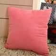thumbnail image 4 of Yosoo 18 × 18 inches Solid Suede Nap Cushion Cover Bed Sofa Throw Pillow Case Home Decor (Pillow is not included) - Pink, 4 of 6