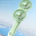 thumbnail image 4 of Portable Head Handheld Fan Mini Desk Fan With Strong Airflow USB Rechargeable Battery Operated For Indoor Outdoor Travel Home, 4 of 9