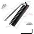 thumbnail image 2 of Stainless Steel Automatic Door Closer, Heavy Duty Safety Spring Door Closer For Commercial And Residential Use, Adjustable Closing Speed, Noise Reduction, Easy Installation Kit, 2 of 5