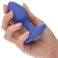 thumbnail image 4 of CalExotics Cheeky Gems Rechargeable Vibrating Silicone Anal Probe, Medium, Blue, 4 of 7