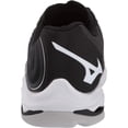thumbnail image 3 of Mizuno Women's Wave Lightning Z6 Volleyball Shoe, Size 9.5, Black-Silver (9073), 3 of 7