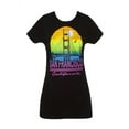 thumbnail image 1 of Cali T-Shirt à Manches Courtes pour Femmes - San Francisco Golden Gate - 2TG Noir, 1 of 1