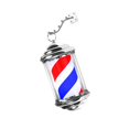 thumbnail image 1 of Guardoinrt Rotating Barber Pole Light Outdoor Hair Salon Shop Sign 32cm Red Blue White, 1 of 9