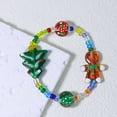 thumbnail image 4 of Charming Gingerbread For Man & Christmas Tree Beaded Bracelet - Cute Holiday Charm, Perfect for Festive Celebrations & Gifts, 4 of 8