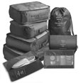 thumbnail image 1 of Organizador de viaje, bolsas de almacenamiento, juego de embalaje de maletas, estuches de almacenamiento, organizador de equipaje portátil para conjunto de piezas ABlackEight, 1 of 4