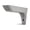 gray, variant on Wall Mounted Shelving Bracket - 14"D x 7"H