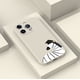 thumbnail image 4 of Destaca del resto con una peculiar y duradera funda plateada mate con dibujos animados para iPhone 13 y 11, 4 of 4