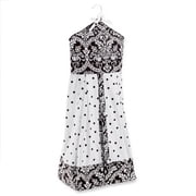Seed Sprout - Damask Diaper Stacker, Black and White