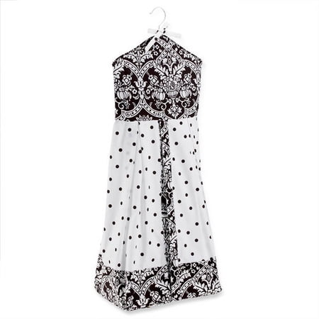 Seed Sprout - Damask Diaper Stacker, Black and White