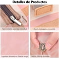 thumbnail image 4 of Bolsas de Cosméticos para Mujer, Cosmetiquera de Viaje con Banda Elástica y 4 Desmontables de Malla, Neceser de Viaje Portátil para Cosmeticos、Accesorios Electrónicos、Joyería y Accesorios、（Rosa）, 4 of 4