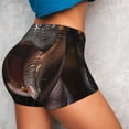 thumbnail image 4 of Lsque Playful Baby Hippo Splash Pattern High Waisted Biker Shorts for Women-Tummy Control Fitness Athletic Workout Running Yoga Gym Shorts,Moisture-Wicking-X-Large, 4 of 9