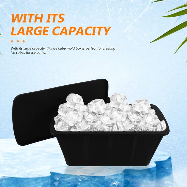 unbranded De Hielo Para Freezer En Silicona Negro Ideal Para Cubos Grandes Y Baños De Hielo