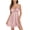 Champagne pink, variant on Women's Satin Lingerie V Neck Lace Chemise Exotic Nightgown Sexy Negligee Black S