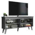 thumbnail image 2 of Madesa Compact TV Stand Cabinet with 4 Shelves and Cable Management for 50, 55 Inch TV Media Storage Unit Living Room and Bedroom Modern Wooden Television Media Console - Grey, 2 of 6