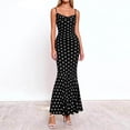 thumbnail image 2 of Mujeres Maxi Vestido Verano Casual Impreso sin Mangas Cuello Redondo Maxi Bodycon Vestido para Mujeres, 2 of 7