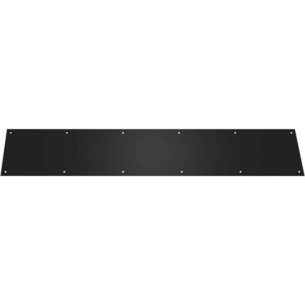 CPG Products Metal Door Kick Plate Black 12" x 36" for 38" Doors