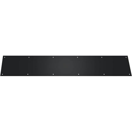 

CPG Products - Metal Door Kick Plate - Black 12 x 36 - for 38 Doors - Wood & Metal Mounting - Door Protection - Door Plate - Adds Curb Appeal - Commercial Grade