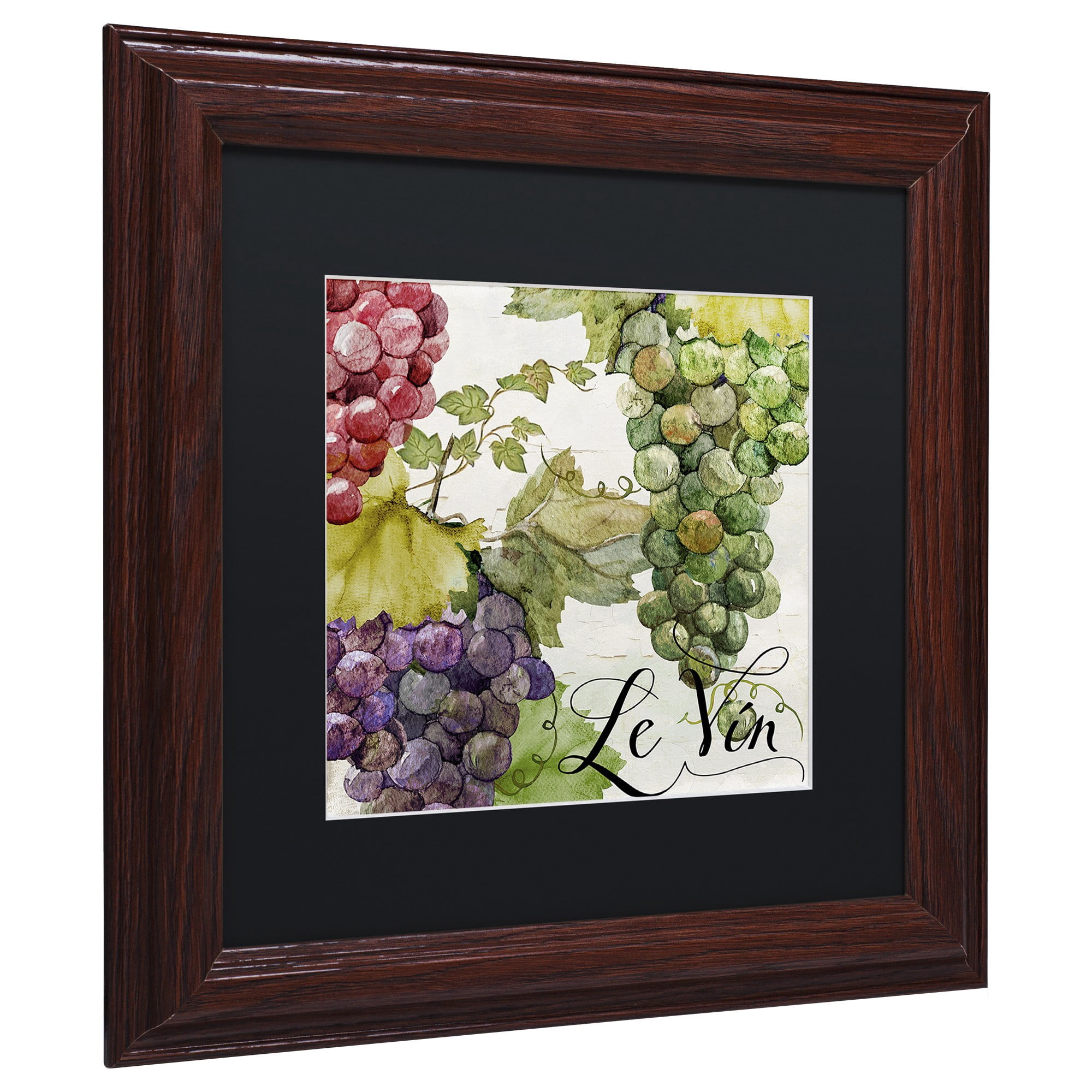Trademark Fine Art "Wines of Paris II" Canvas Art by Color Bakery, Black Matte, Wood Frame