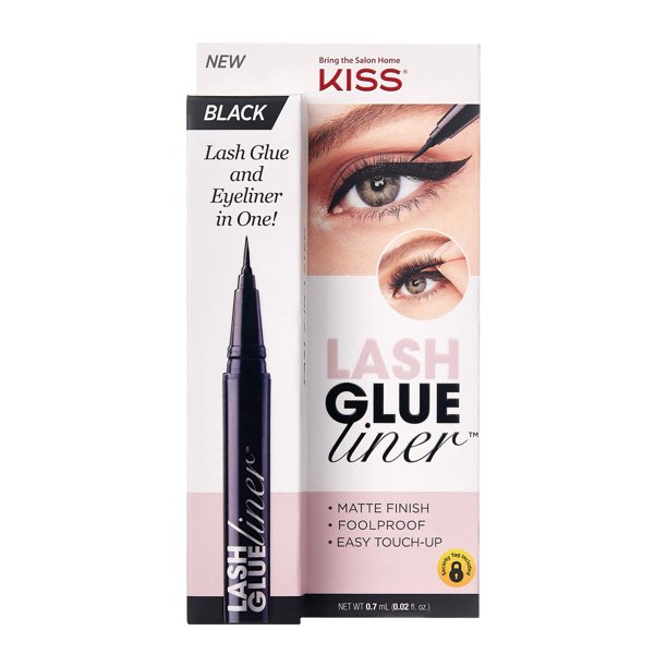 KISS Eyelash Glue Liner Black Matte Finish